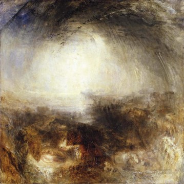 Turner Painting - Sombra y oscuridad La noche del diluvio Turner